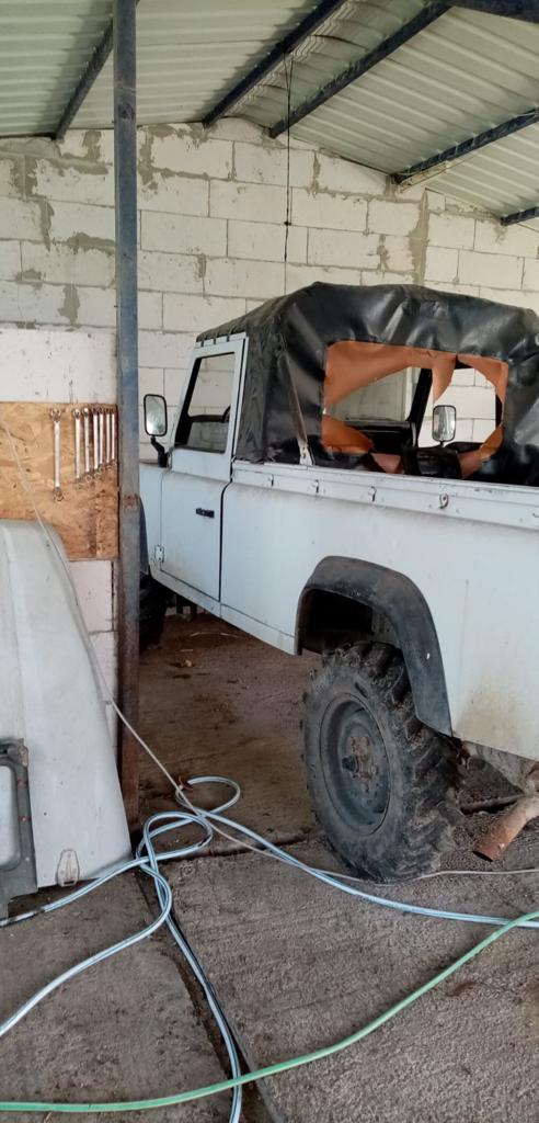 land rover defender pre restoration