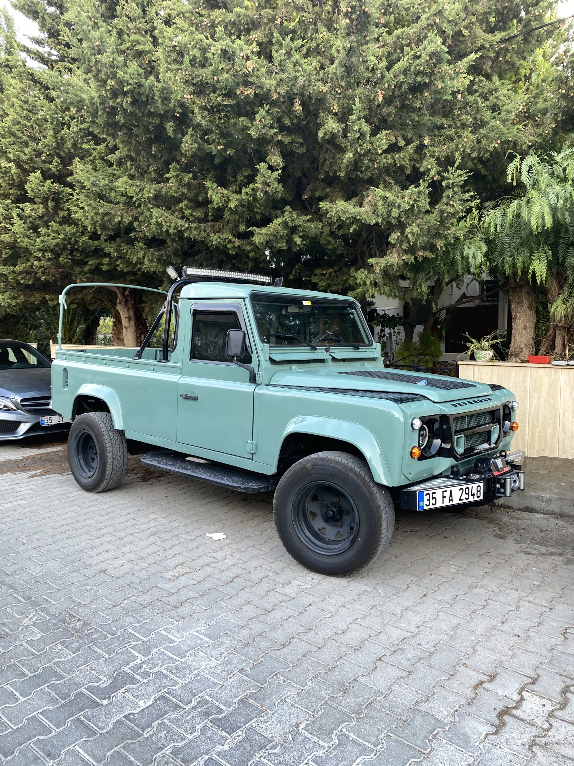 restored land rover defender 110