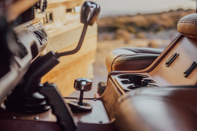 land rover defender interior