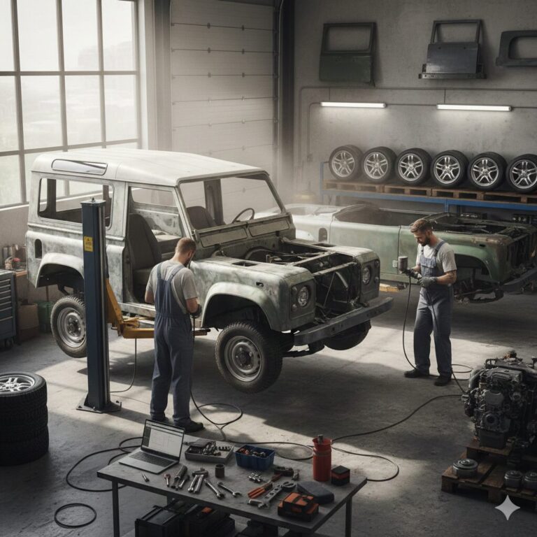 Defender restoration- workshop drawing