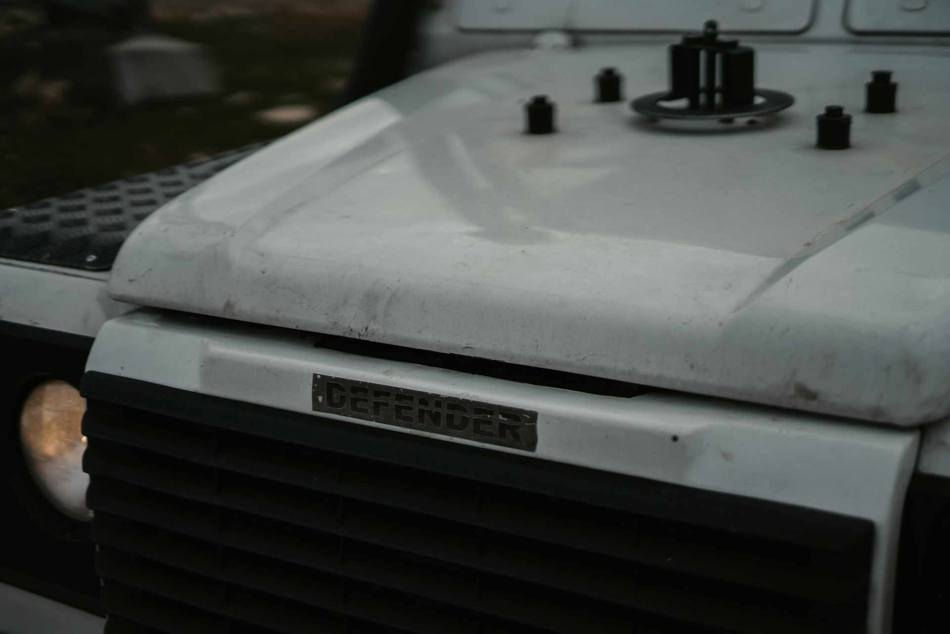 Defender Sign on Original Hood