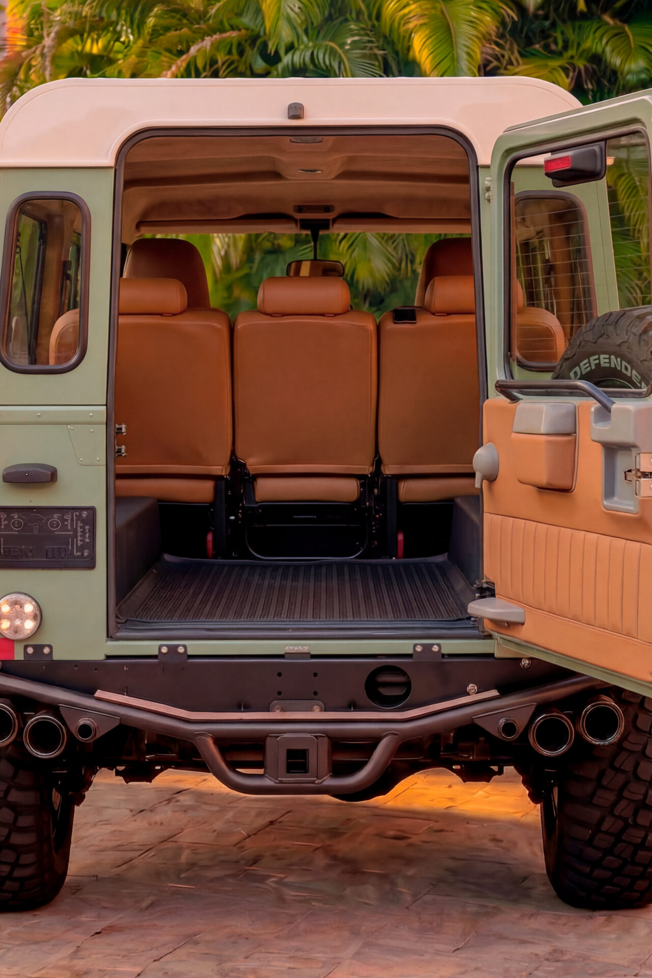 Defender 110 Cargo Area Light Sage Green