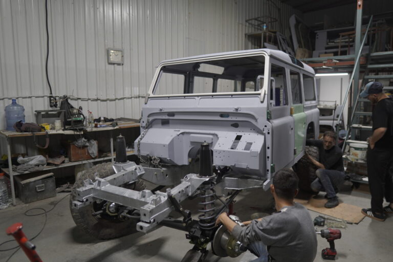 3.5L V8 Defender 110 Station Wagon New Body - Post Epoxy Primer Application