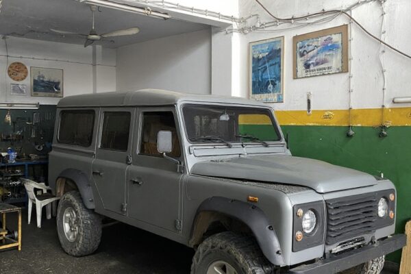 Gray Land Rover Defender- Phoenix Restorations